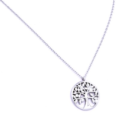 Ocelový náhrdelník - Strom Života s Kameny (43187)